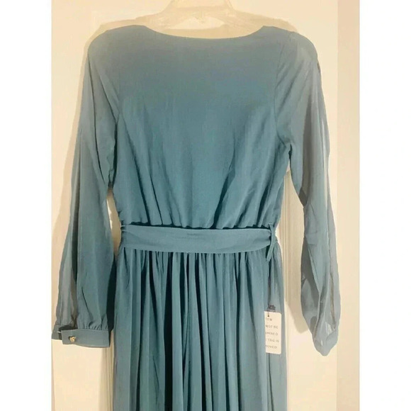 NEW Mia Joy Long open Sleeve Flowy Size Small Dress with charm and extra button - Picture 4 of 10